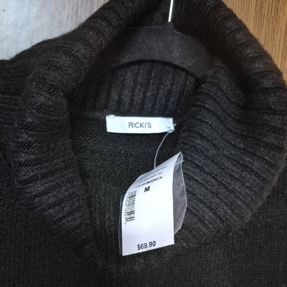 Ricki's Black Turtleneck Sweater Dress